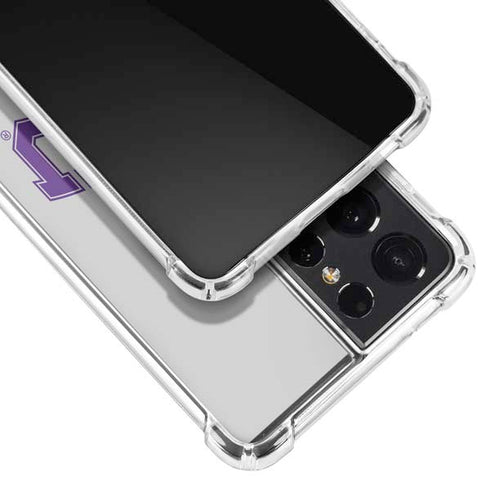 Texas Christian University Horned Frogs Logo Print Galaxy S21 Ultra 5G Clear Case