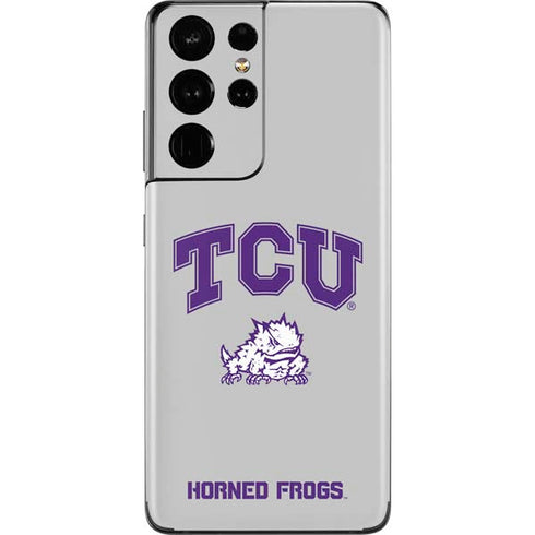Texas Christian University Horned Frogs Logo Print Galaxy S21 Ultra 5G Skin