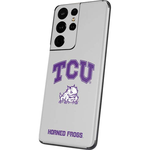 Texas Christian University Horned Frogs Logo Print Galaxy S21 Ultra 5G Skin
