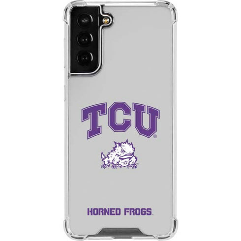 Texas Christian University Horned Frogs Logo Print Galaxy S22 Plus Clear Case