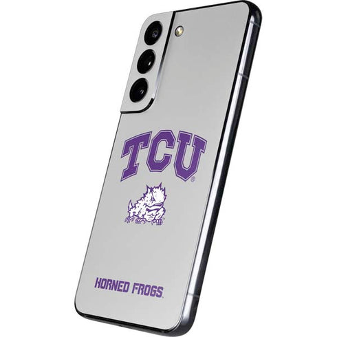 Texas Christian University Horned Frogs Logo Print Galaxy S22 Skin