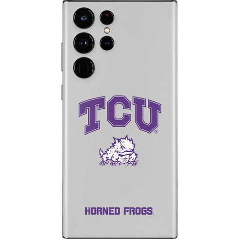 Texas Christian University Horned Frogs Logo Print Galaxy S22 Ultra Skin
