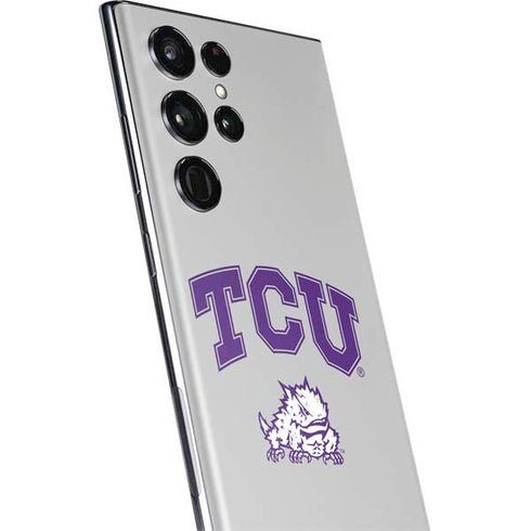 Texas Christian University Horned Frogs Logo Print Galaxy S22 Ultra Skin