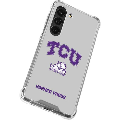 Texas Christian University Horned Frogs Logo Print Galaxy S23 Clear Case