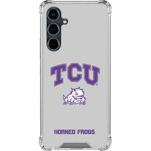 Texas Christian University Horned Frogs Logo Print Galaxy S23 FE Clear Case
