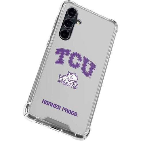 Texas Christian University Horned Frogs Logo Print Galaxy S23 FE Clear Case