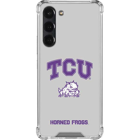 Texas Christian University Horned Frogs Logo Print Galaxy S23 Plus Clear Case