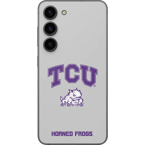 Texas Christian University Horned Frogs Logo Print Galaxy S23 Skin