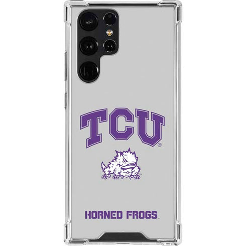 Texas Christian University Horned Frogs Logo Print Galaxy S23 Ultra Clear Case