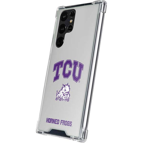 Texas Christian University Horned Frogs Logo Print Galaxy S23 Ultra Clear Case