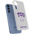 Texas Christian University Horned Frogs Logo Print Galaxy S24 Clear Case