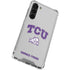 Texas Christian University Horned Frogs Logo Print Galaxy S24 FE Clear Case