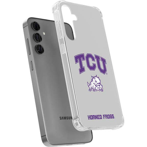 Texas Christian University Horned Frogs Logo Print Galaxy S24 Plus Clear Case