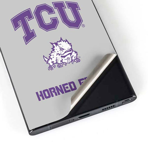 Texas Christian University Horned Frogs Logo Print Galaxy S24 Ultra Skin