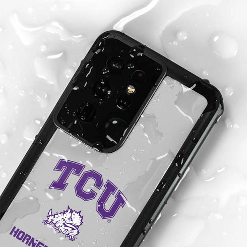 Texas Christian University Horned Frogs Logo Print Galaxy S24 Ultra Waterproof Case