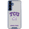 Texas Christian University Horned Frogs Logo Print Galaxy S25 Clear Case