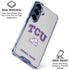 Texas Christian University Horned Frogs Logo Print Galaxy S25 Clear Case