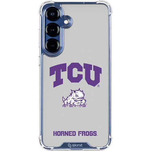 Texas Christian University Horned Frogs Logo Print Galaxy S25 FE Clear Case