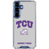 Texas Christian University Horned Frogs Logo Print Galaxy S25 FE Clear Case