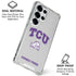 Texas Christian University Horned Frogs Logo Print Galaxy S25 Ultra Clear Case