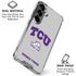 Texas Christian University Horned Frogs Logo Print Galaxy S26 Clear Case