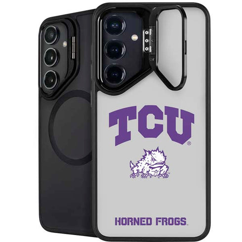 Texas Christian University Horned Frogs Logo Print Galaxy S26 Kickstand Case