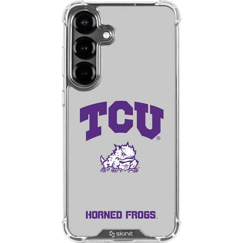 Texas Christian University Horned Frogs Logo Print Galaxy S26 Plus Clear Case