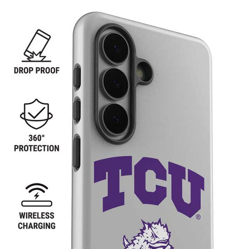 Texas Christian University Horned Frogs Logo Print Galaxy S26 Plus Impact Case