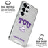 Texas Christian University Horned Frogs Logo Print Galaxy S26 Ultra Clear Case