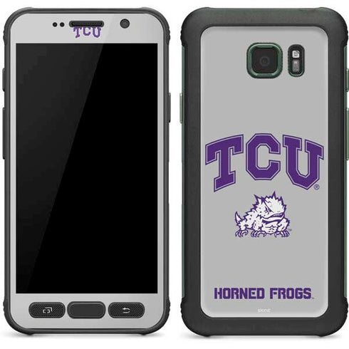 Texas Christian University Horned Frogs Logo Print Galaxy S7 Active Skin