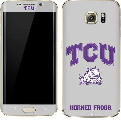 Texas Christian University Horned Frogs Logo Print Galaxy S7 Edge Skin