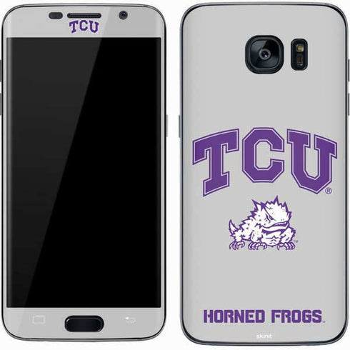 Texas Christian University Horned Frogs Logo Print Galaxy S7 Skin