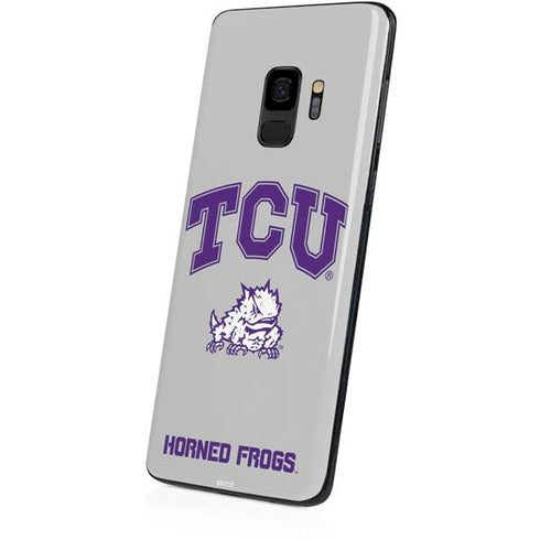 Texas Christian University Horned Frogs Logo Print Galaxy S9 Skin