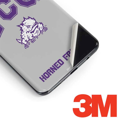 Texas Christian University Horned Frogs Logo Print Galaxy S9 Skin