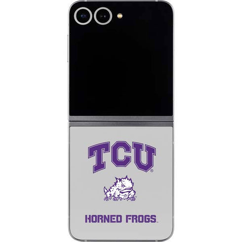 Texas Christian University Horned Frogs Logo Print Galaxy Z Flip6 Skin