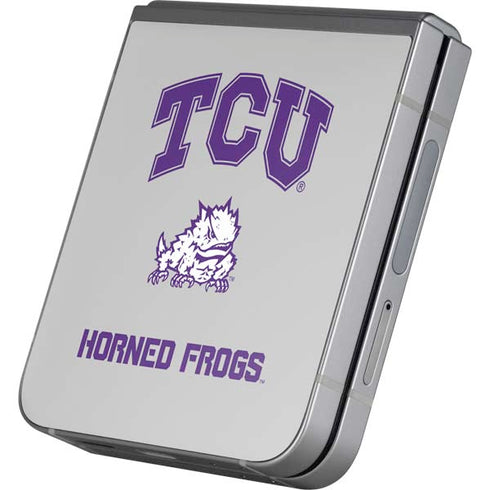 Texas Christian University Horned Frogs Logo Print Galaxy Z Flip6 Skin