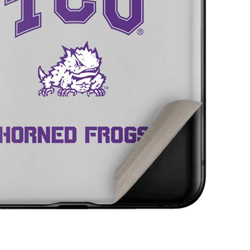 Texas Christian University Horned Frogs Logo Print Galaxy Z Flip Skin