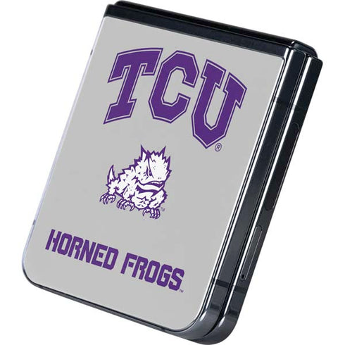 Texas Christian University Horned Frogs Logo Print Galaxy Z Flip5 5G Skin