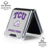 Texas Christian University Horned Frogs Logo Print Galaxy Z Flip6 Clear Case