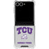 Texas Christian University Horned Frogs Logo Print Galaxy Z Flip7 Clear Case