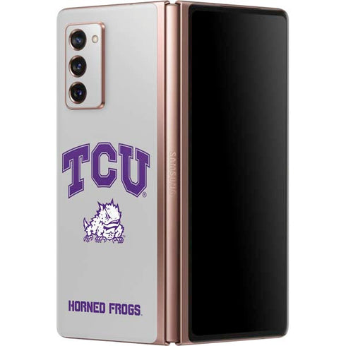 Texas Christian University Horned Frogs Logo Print Galaxy Z Fold2 5G Skin