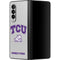 Texas Christian University Horned Frogs Logo Print Galaxy Z Fold3 5G Skin