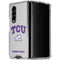 Texas Christian University Horned Frogs Logo Print Galaxy Z Fold4 5G Clear Case