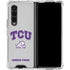 Texas Christian University Horned Frogs Logo Print Galaxy Z Fold4 5G Clear Case