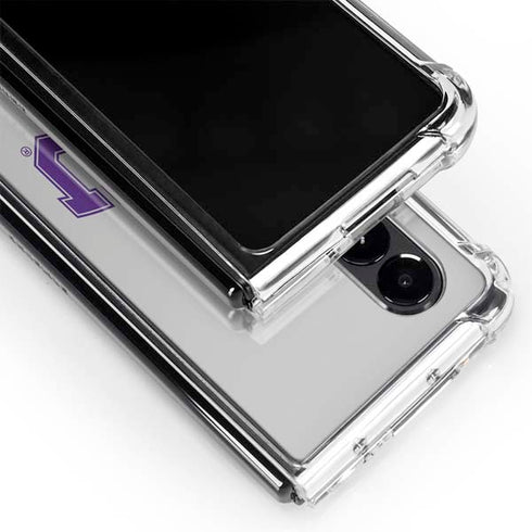 Texas Christian University Horned Frogs Logo Print Galaxy Z Fold4 5G Clear Case