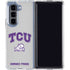 Texas Christian University Horned Frogs Logo Print Galaxy Z Fold5 5G Clear Case