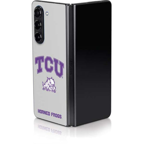 Texas Christian University Horned Frogs Logo Print Galaxy Z Fold5 5G Skin