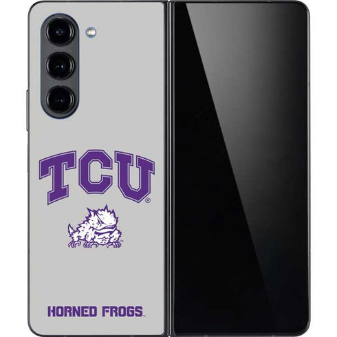Texas Christian University Horned Frogs Logo Print Galaxy Z Fold5 5G Skin