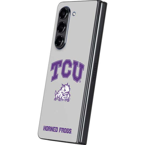 Texas Christian University Horned Frogs Logo Print Galaxy Z Fold5 5G Skin