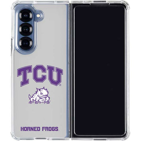 Texas Christian University Horned Frogs Logo Print Galaxy Z Fold6 Clear Case